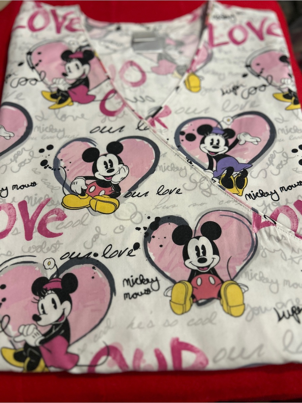 Disney Mickey Mouse Svrub top